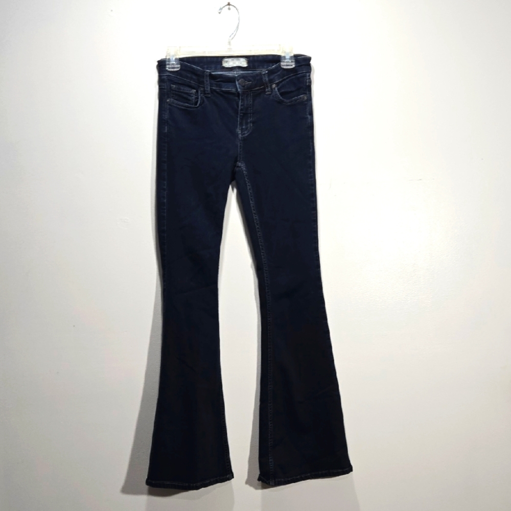Free People Blue Slim Flare Leg Jeans 26W